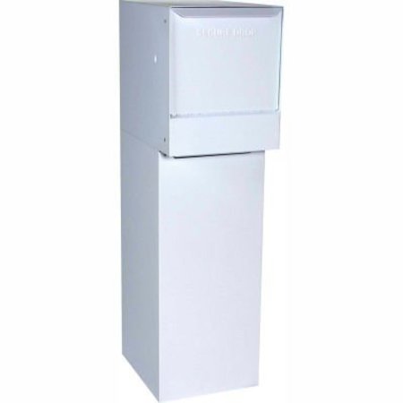 DVAULT COMPANY dVault Thru-Wall Package Drop Vault Plus DVWM0062SA w/Bottom Hold Rear Access - White DVWM0062SA-3